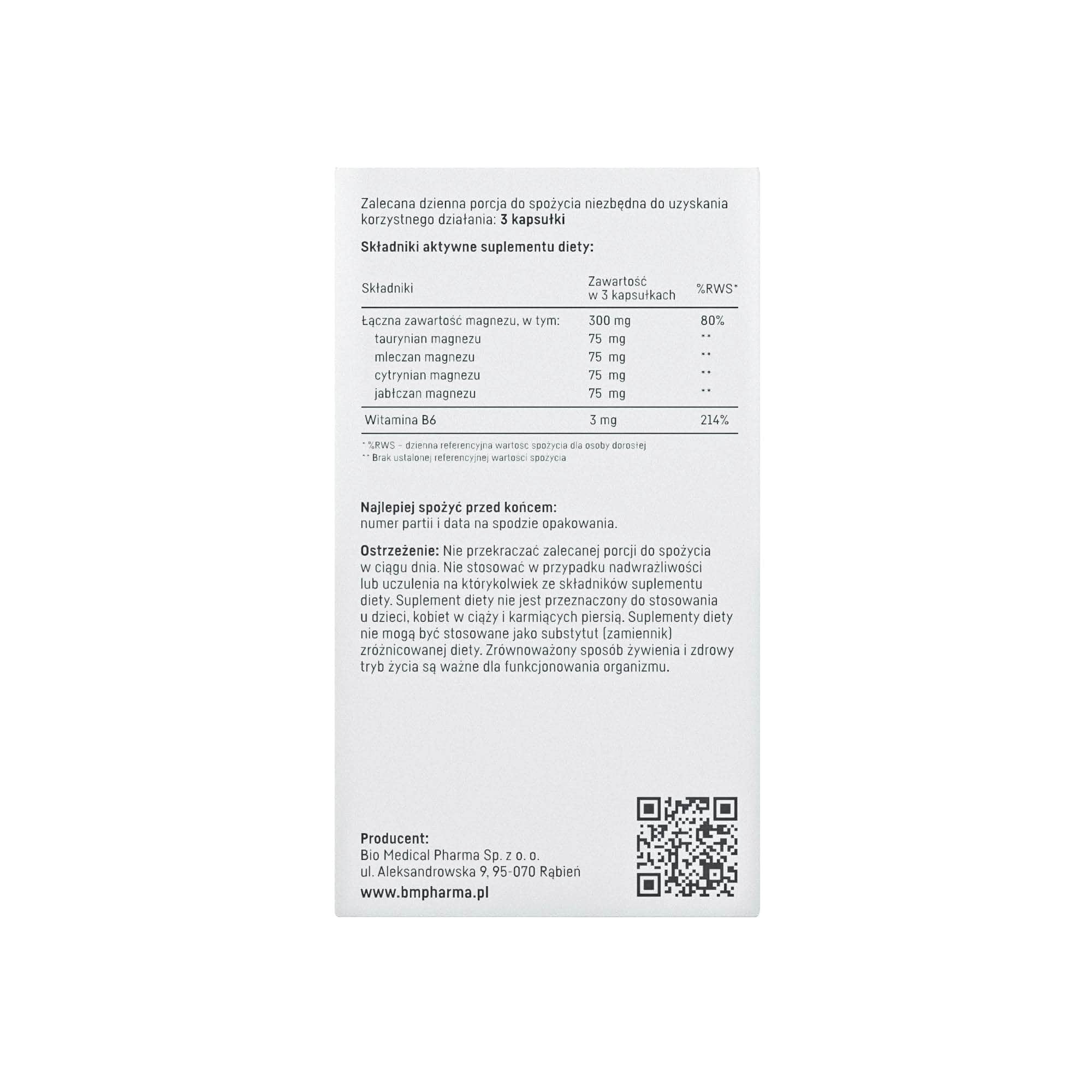 MagActive - kompleks 4 form magnezu z witaminą B6