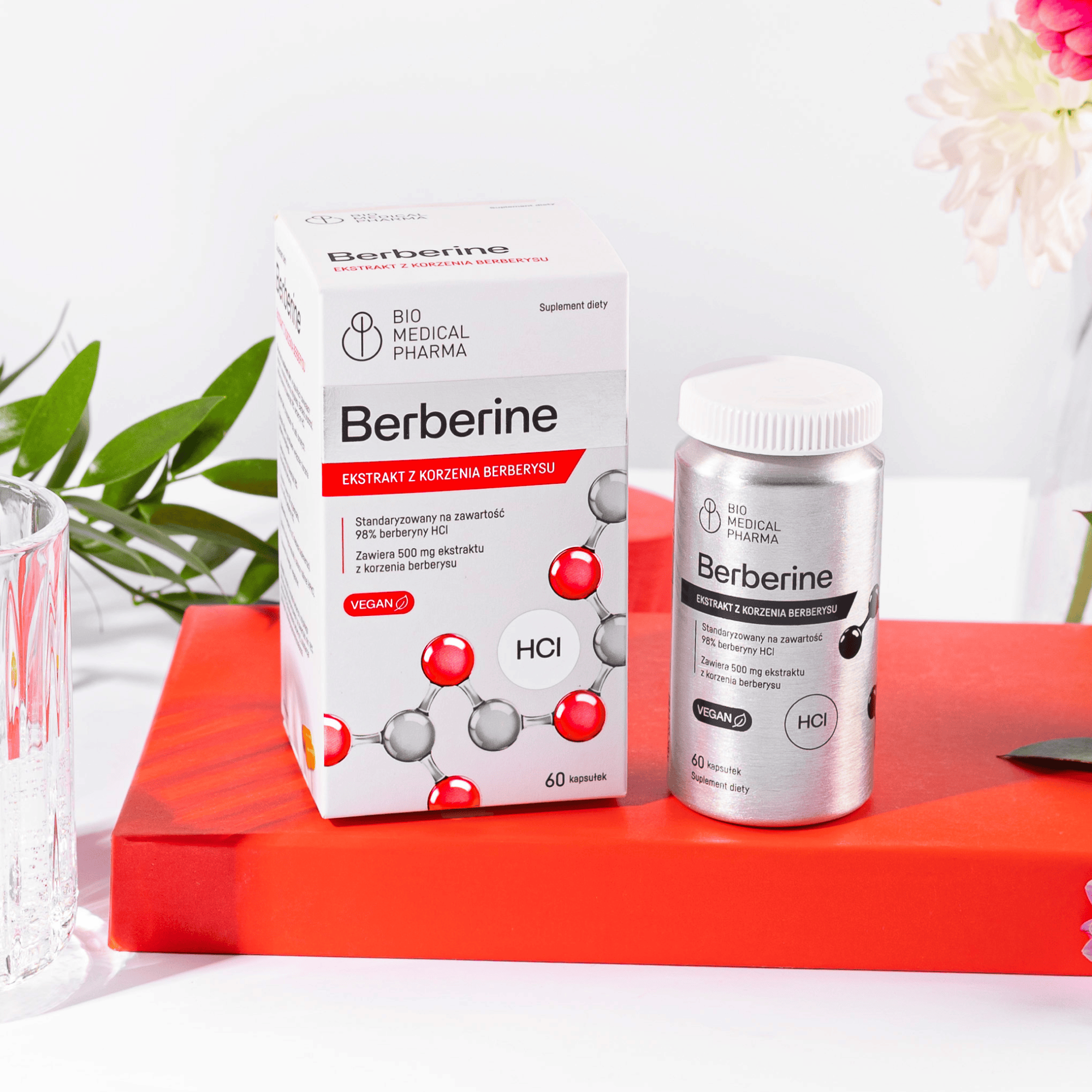 Prawidłowy poziom cukru i cholesterolu - Berberine HCl