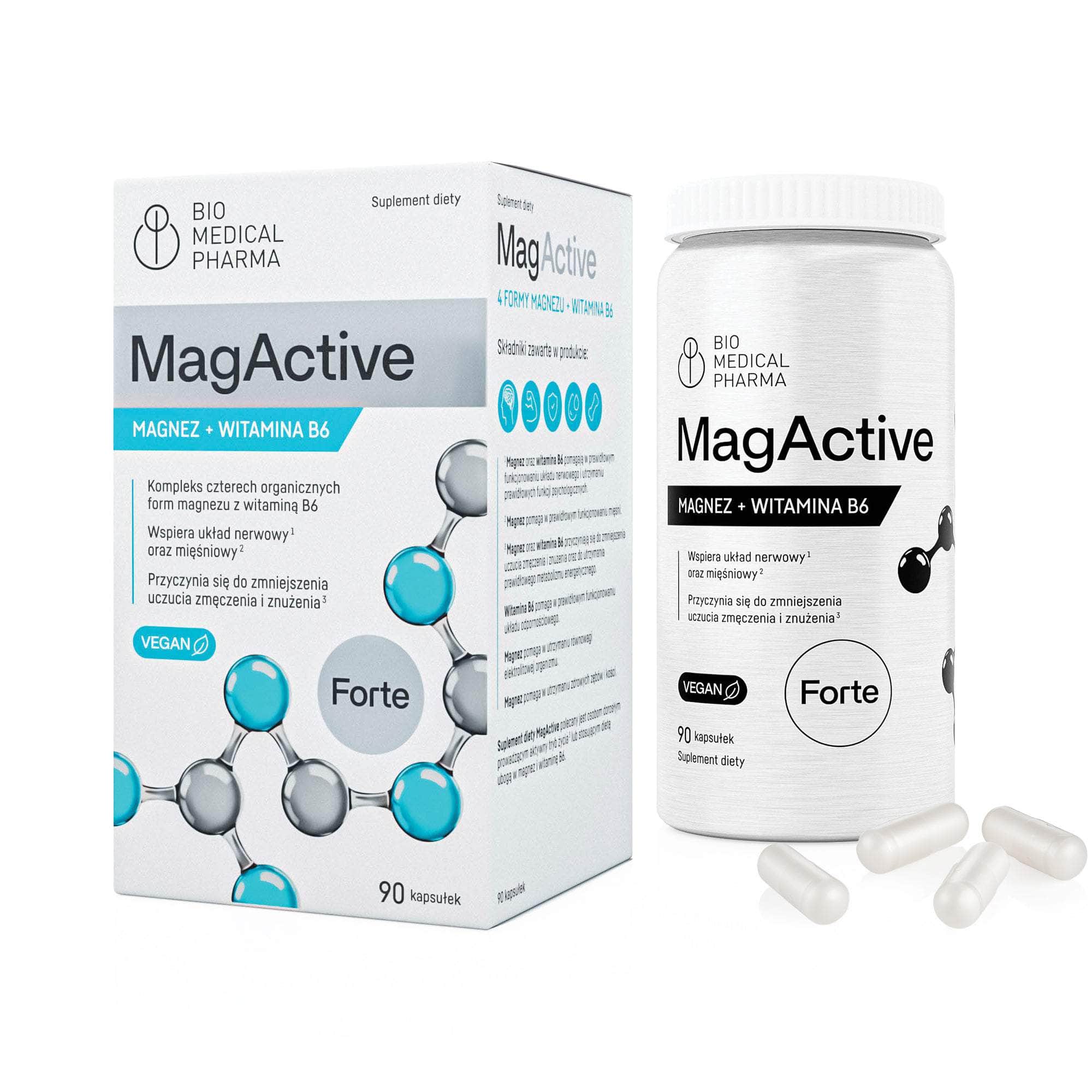 MagActive - kompleks 4 form magnezu z witaminą B6