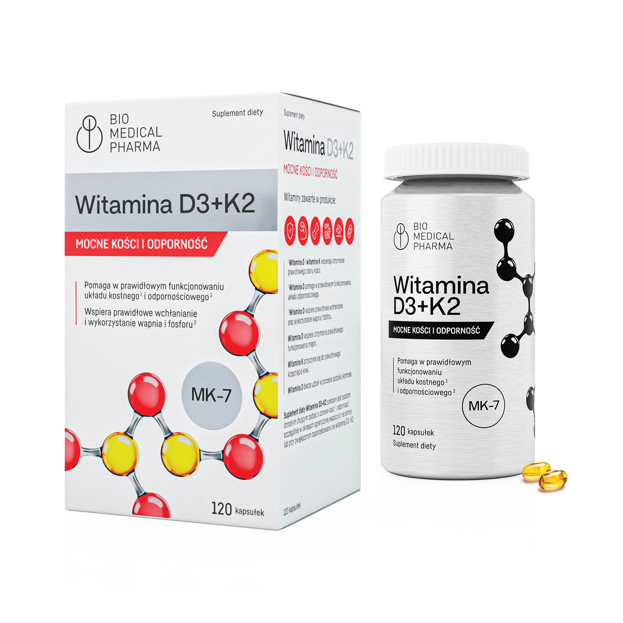 Witamina D3 2000 IU + K2 MK-7 all-trans