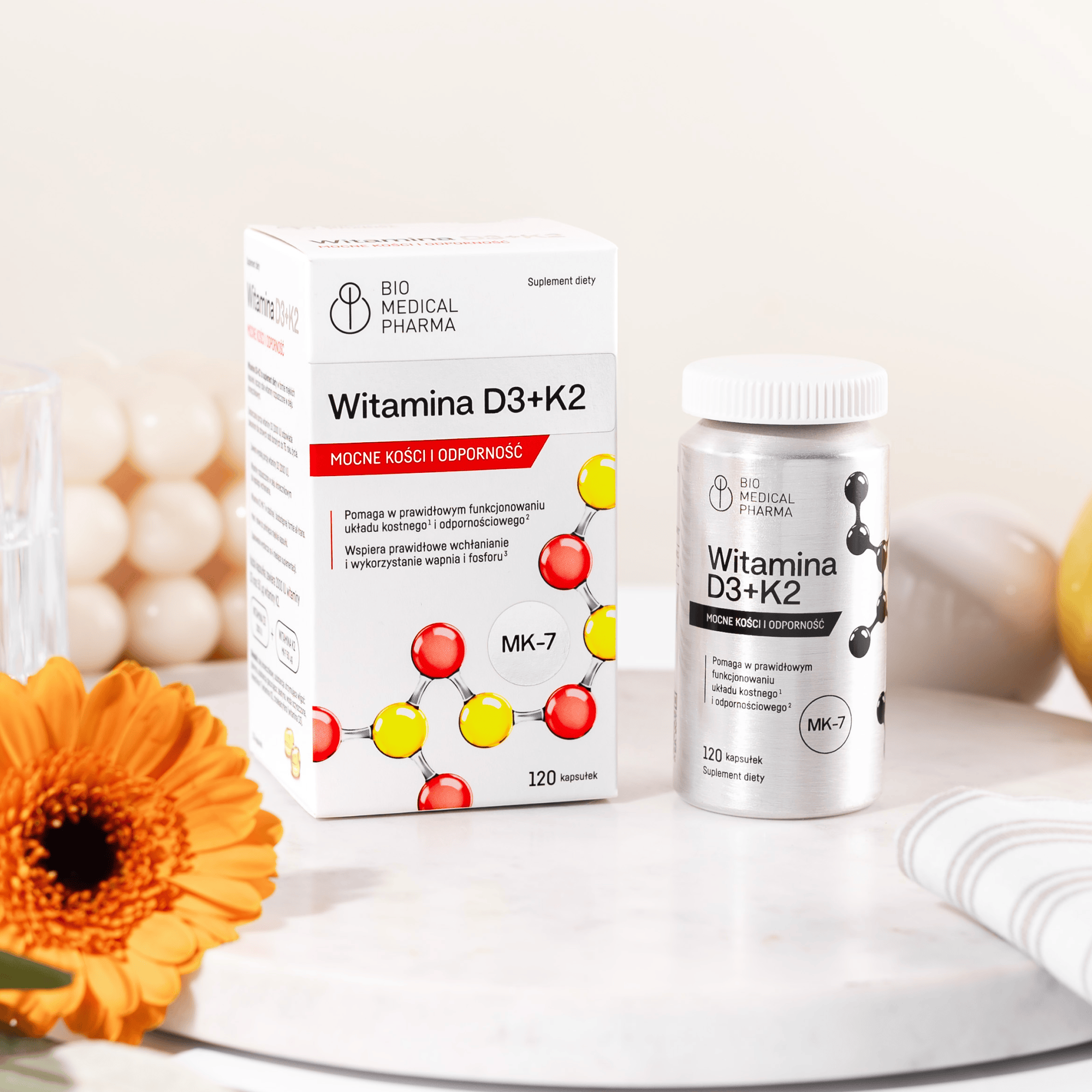 Witamina D3 2000 IU + K2 MK-7 all-trans